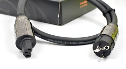 Napájecí kabel Cardas Clear Reflection Power 1,5m černý s konektory IEC a NEMA 5-15P šedý