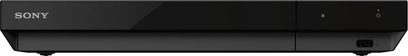 Sony UBP-X700K 4K Blu-ray-afspiller sort front med blank finish, tænd/sluk-knap og synlig USB-port