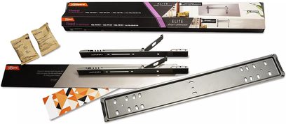 Support TV mural Vogel's Elite TVM 5705 noir et gris, avec plaque perforée, deux rails et emballage