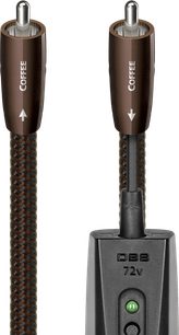 AudioQuest Coffee digitalt koaksialkabel med brune RCA-stik og sort DBS 72 V-modul