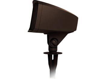 Зовнішня акустична колонка Klipsch PRO-650T-LS темно-коричнева на кілку, прямокутний корпус у профільному вигляді