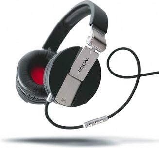 Focal Spirit ONE sort circumaural hovedtelefoner, 40 mm drivere, polstret hovedbøjle og ørepuder, flettet kabel med kabelbåren fjernbetjening