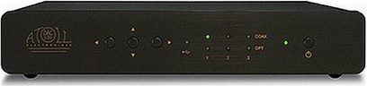 Atoll DAC100 SE sort audio DAC-konverter, sort, børstet aluminiumsfront, grønt display, 4 LED'er, 2 knapper
