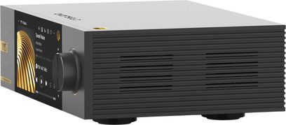Мережевий аудіоплеєр EverSolo DMP-A6 Master Edition Gen 2 чорного кольору з кольоровим екраном, поворотною кнопкою та бічними решітками