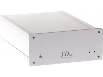 3D Lab Nano võrgu-helimängija, helevärvi kompaktne ristkülikukujuline korpus, 1 nupp, 3 LED-tuld, eestvaade