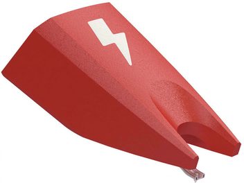 Diamante para tocadiscos de vinilo Ortofon Concorde MKII DIGITAL rojo, vista de perfil, punta blanca