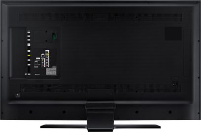Samsung UE40HU6900 40-tommer fladskærms-LED-TV, bagpanel med HDMI- og USB-porte, smal sort ramme