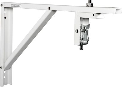 Weiße Metallwandhalterung für Lumene-Videoprojektor, Länge 40 cm, Deckenbefestigung, Verriegelungsmechanismus