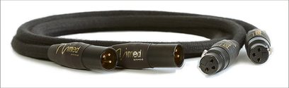 Analogový audio kabel XLR Nimed XLR PRO A MKII 1,5M černý, pozlacené XLR samčí konektory, černý opletený plášť