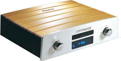 Consonance Reference CD 2.2 MKII CD-afspiller i lyst træ, børstet aluminiumsfront, blå skærm, forkromede knapper