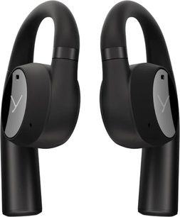 Casque intra-auriculaire Beyerdynamic VERIO 200, vue de face, noir, design ergonomique, embouts arrondis, logo visible