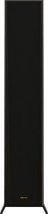 Sloupcový reproduktor Klipsch RP-5000F II, edice 2022, provedení ořech, pohled zepředu, černá mřížka, vertikální formát