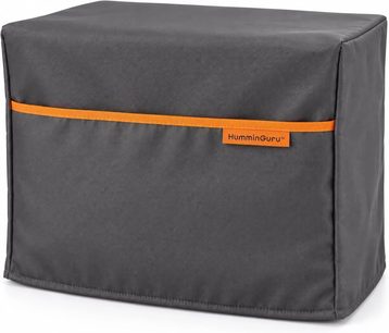 Dunkelgraue Schutzhülle für HumminGuru HG01 / Nova, rechteckig mit orangefarbener Einfassung und orangefarbenem Etikett