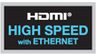 HDMI high speed-kabel med Ethernet