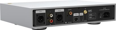 Convertisseur audio DAC EverSolo DAC-Z6 noir vu de face avec connectiques audio et USB, boutons et écran en façade