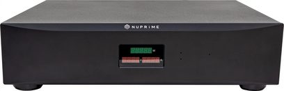 Netstrømskonditionerer Nuprime PURE-AC6, frontvisning, sort rektangulært kabinet, centralt display med grønne og røde digitale tal