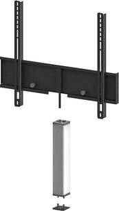 Supporto TV da parete Sonorous STADPSLV5060 argento, 2 montanti verticali, 2 ripiani orizzontali, 1 colonna verticale