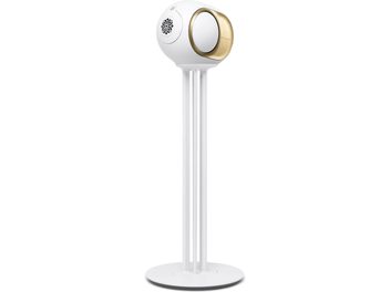 Bază de suport DEVIALET Tree pentru Phantom Ultimate 98 dB Opéra de Paris, metal alb, trei tije, bază rotundă, vedere din față