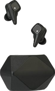 Čierne slúchadlá do uší Hifiman Svanar Wireless 2 s nadstavcami a zatvoreným puzdrom s fazetovým dizajnom