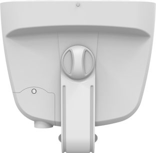 Klipsch PSM-800-T witte buitenluidspreker, achteraanzicht met centrale montagebeugel