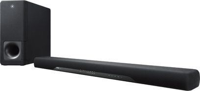 Yamaha ATS-2070 sort soundbar, lodret baskabinettet, produktfoto på hvid baggrund