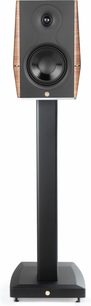 Pied per diffusore Gold Note per A3 EVO II nero, colonna centrale quadrata con ampia base, supporto per diffusore da scaffale