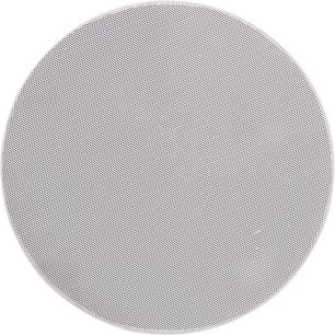 Einbaudeckenlautsprecher ArtSound FL502BT, rund, weiß, mit feinem Metallgitter, Frontansicht