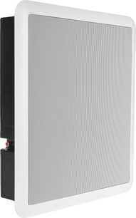 Vestavný subwoofer Velodyne SC-IW 600 X bílý s perforovanou mřížkou, pohled z tříčtvrtě profilu