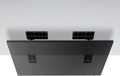 Samsung WMN-B50EB/XC sort væg-TV-beslag, bagfra set med to monteringsplader over skærmen