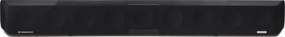 Sennheiser AMBEO Soundbar Max + SUB sort, frontvisning, rektangulær, langstrakt, sort gitter på forsiden