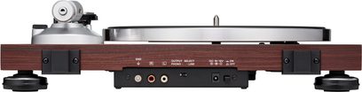 Giradischi Audio Technica AT-LPW50BTRW, finitura in legno, braccio di lettura in metallo, piatto in alluminio, pulsanti e prese sul retro