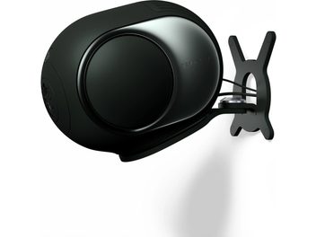Stöd för DEVIALET Gecko-högtalare i metall, ytbehandling Deep Forest, sida, väggfäste i X-form, ledad arm