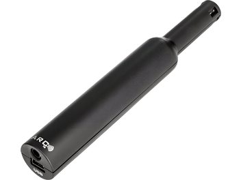 Micro de calibration USB MartinLogan ARC noir cylindrique, vue en biais avec connecteur et logo ARC visibles