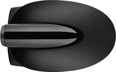 Trådløs tilsluttet højttaler Bowers & Wilkins Formation Duo sort, set ovenfra, oval form, blank sort