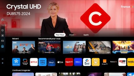 Visning af Samsung Smart TV-grænsefladen