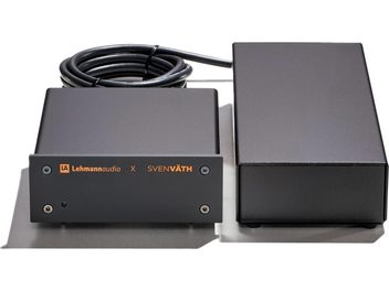 Predzosilňovač Lehmann Audio Black Cube SE II edícia SV, matná čierna skrinka, predný panel z brúseného hliníka, pozlátené gombíky a konektory