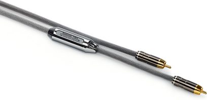 Siltech Explorer 180i 1,5 m, cablu RCA cu împletitură gri, carcasă centrală cromată, mufe metalice cu capete aurite
