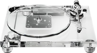Hi-fi pladespiller Audio Technica AT-LP2022, akrylplade, aluminiumsarm, børstet chassis, koniske fødder